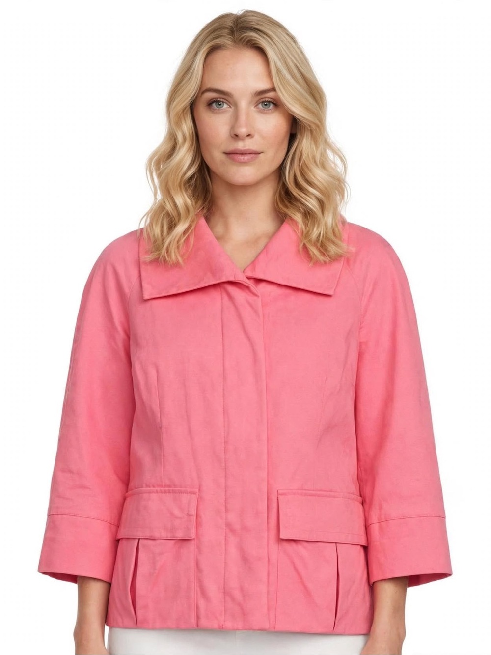East 5th Women's Pink Lined 3/4 Sleeve Jacket XL NWOT